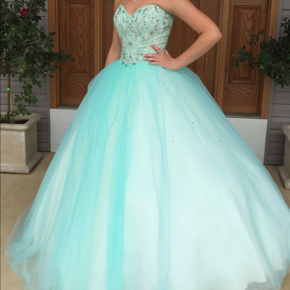 Teal Ball Gown